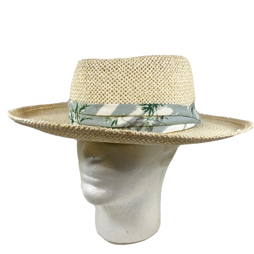 Natural Fibre Paper Straw Golfer Hat 