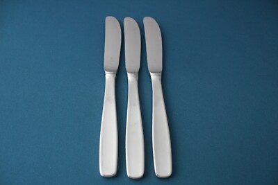 WMF LINE Modern Hollow Knives (Set of 3) Cromargan Stainless Germany 8 3/8''