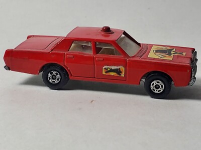Matchbox Lesney Superfast Mercury Fire Chief No 59 or 73 1:64