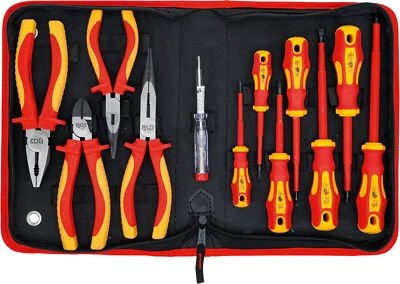 BGS 12x VDE Elektriker Werkzeuge ISOLIERT Zangen Schraubendreher DIN EN 60900