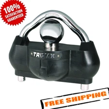 Trimax UMAX100 Premium Universal Solid Hardened Steel Dual Purpose Coupler Lock