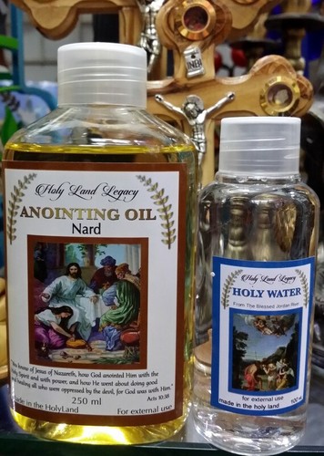 Huile D'Onction Certifiée Terre Sainte Jérusalem 60 Ml - Bénie Au Saint-Sépulcre