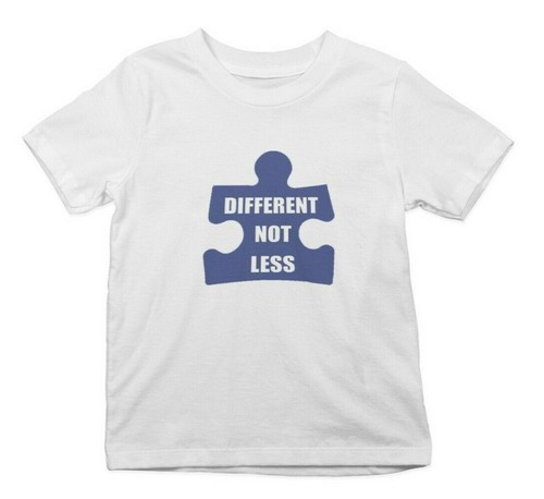 Youth Toddler Different Not Less T Shirt Autism Awareness Gift Support Puzzle