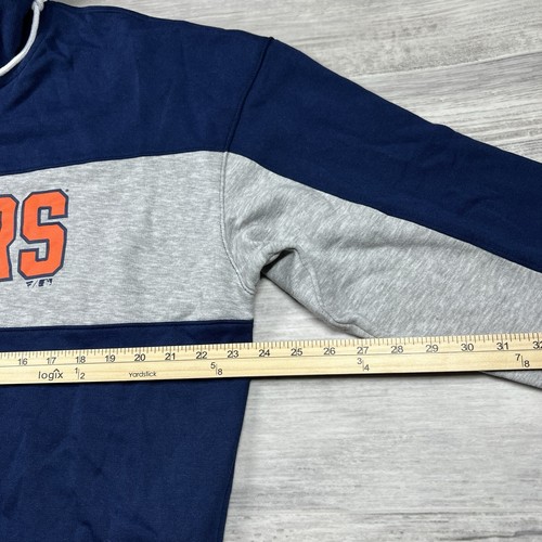 Detroit Tigers Fanatics Women's Large Filled Stat Sheet Pullover Hoodie Navy NEW - Picture 7 of 11