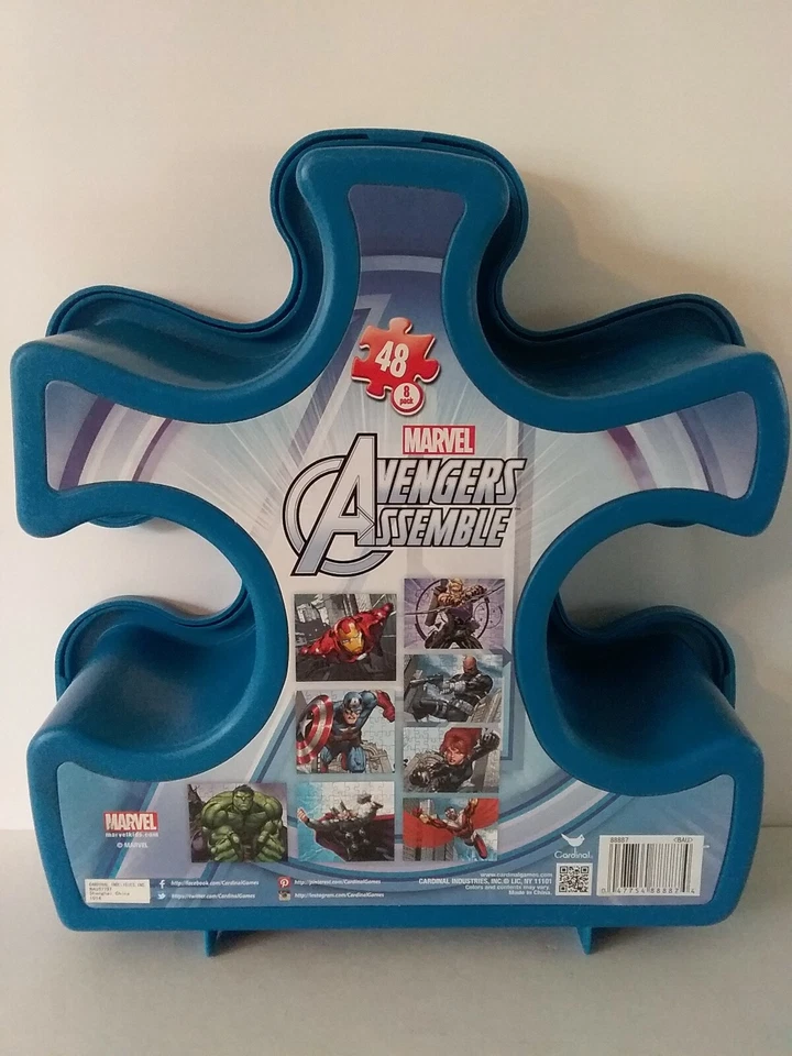Marvel Avengers Conjunto de 8 Rompecabezas Colección En Contenedor De Plástico Foto 2 de 4