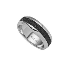 UVP 79,90€ DUR Schmuck Ring LAVAFUNKELN, Lavasand, Silber 925/-rhodiniert R4745