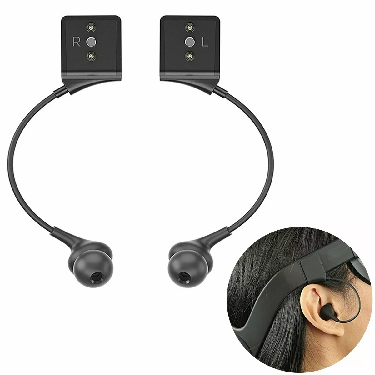 1pair VR Glasses In Ear Earphones Earbud Replacement for Oculus Rift CV1 Headset