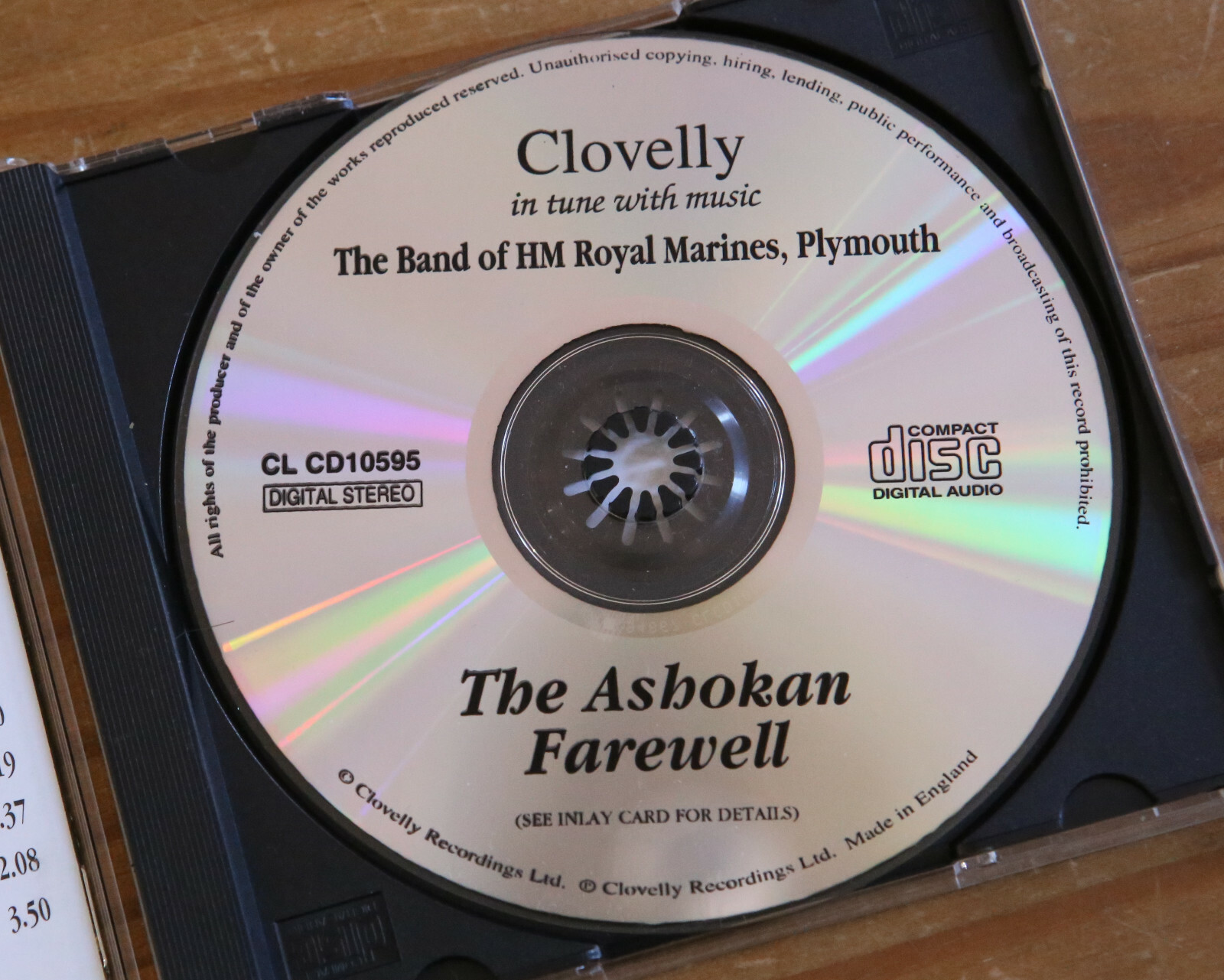 HM Royal Marines Ashokan Farewell CD (1995) A Recording of Virtuoso Solos 5026379001092 eBay