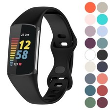 StrapsCo Slim Rubber Strap Band for Fitbit Charge 5