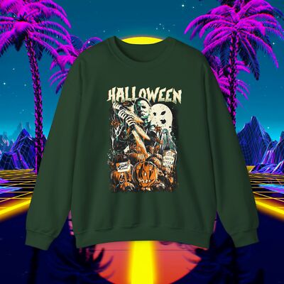 Michael Myers Halloween Sweatshirt Unisex 80s Horror Movie Scary Killer 1970s