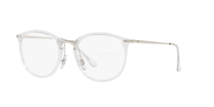 ray ban round clear glasses