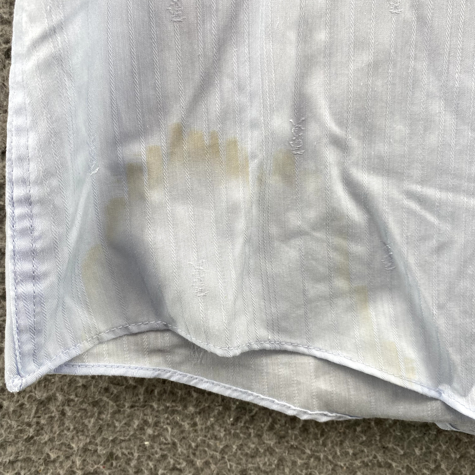 Camicia elegante Yves Saint Laurent uomo 16 (32 33) blu chiaro tessuto misto cotone