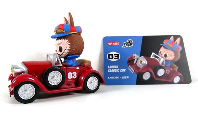 Pop Mart Super Track Series Mini Figure Labubu Classic Car