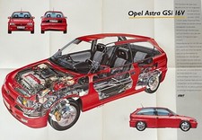 OPEL ASTRA GSI " Giulio Betti " Poster