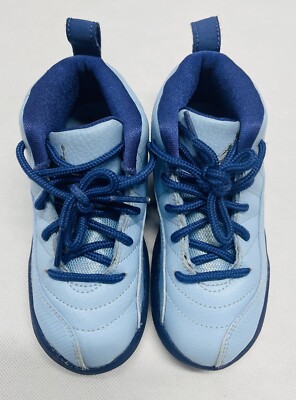 Air Jordan 12 Retro Blue Cap Hornets Kid's Size 9C