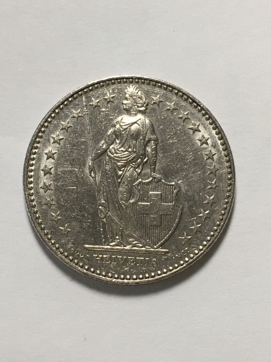 SOUVENIR [FR] 新品2個 1993 Switzerland 2 Francs Coin Helvetia Standing | eBay