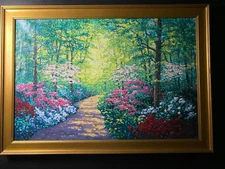 Schaefer Miles Azalea Path, Park West, Giclee on canvas
