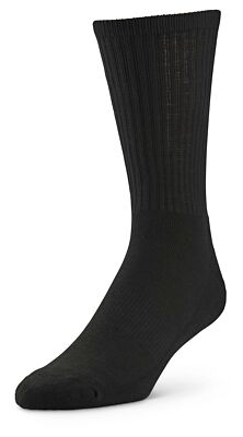 SofSole Comfort Crew Medium 6Pk Black