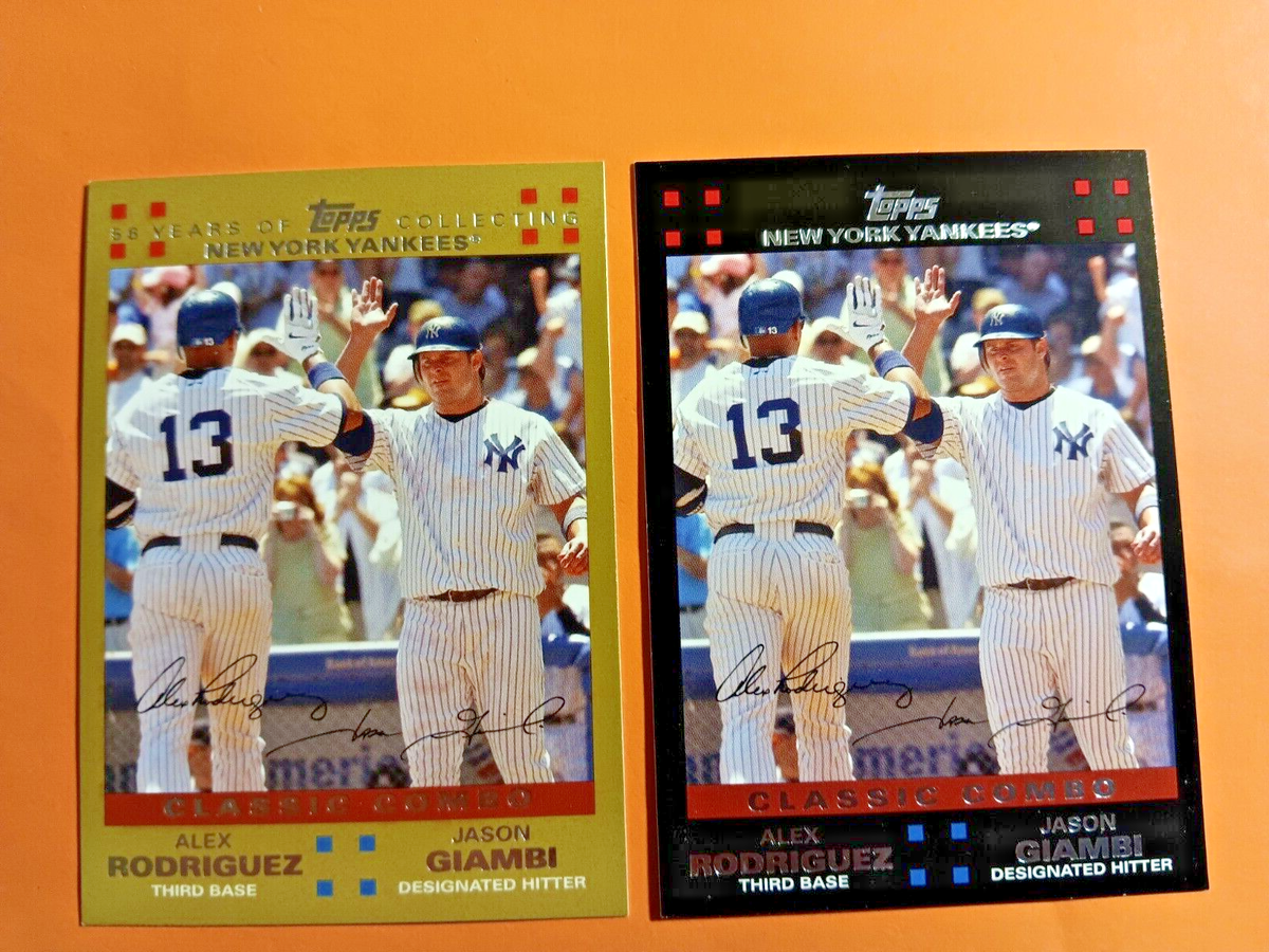 2007 Topps #650 Alex Rodriguez Jason Giambi Gold /2007 + Bonus | eBay