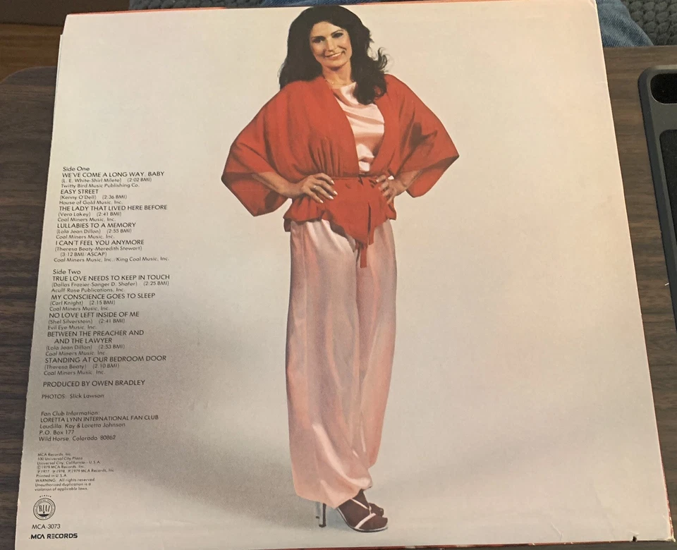 Loretta Lynn We've Come A Long Way, Baby LP 1979 Country Singer 1970s TESTED Foto 4 de 4
