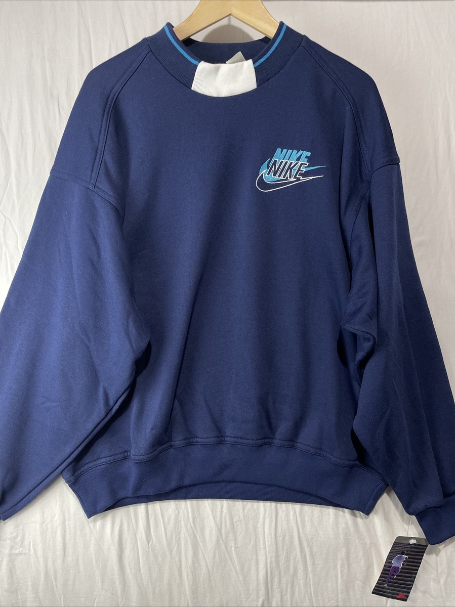 nike vintage sweater blue