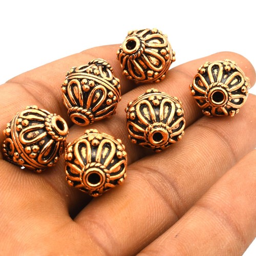 1000 Perles Entretoises Anciennes En Cuivre – Forme Marguerite 4 Mm – C309C – Neuf