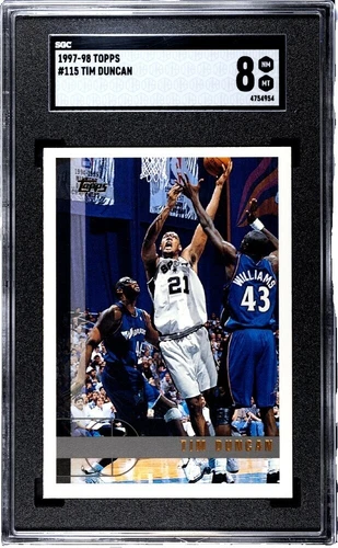 Topps Tim Duncan Basketball Rookie Sports Trading Cards