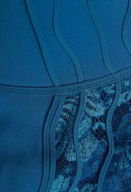 ~NEW~ La Perla $1295 Desert Rose Padded Bodysuit &ndash; Teal 36B