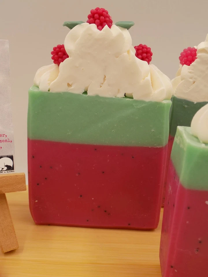 Raspberry Handmade Bar Soap - Image 4 of 4
