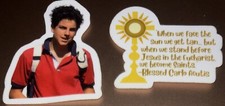 Prayer Stickers!: Blessed Carlo Acutis Portrait & When we Face the Sun ***NEW***