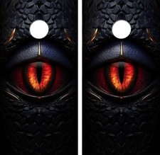 Keep An Eye On You Cornhole Board Wrap LAMINATED Decals Vinyl Sticker 4639