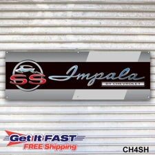 Chevy Impala SS Banner Sign Wall Art