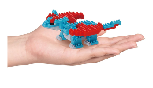 Nanoblock Pokemon SALAMENCE - NBPM-100, Level 2 - 210 Parts Box NEW - Picture 5 of 8
