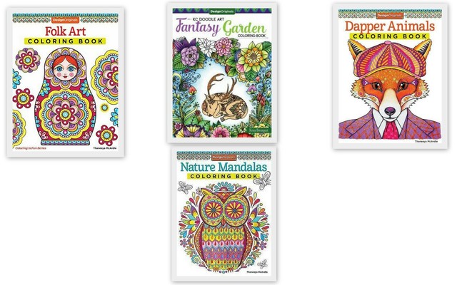 Download Design Originals Adult Coloring Books DAPPER ANIMALS ...