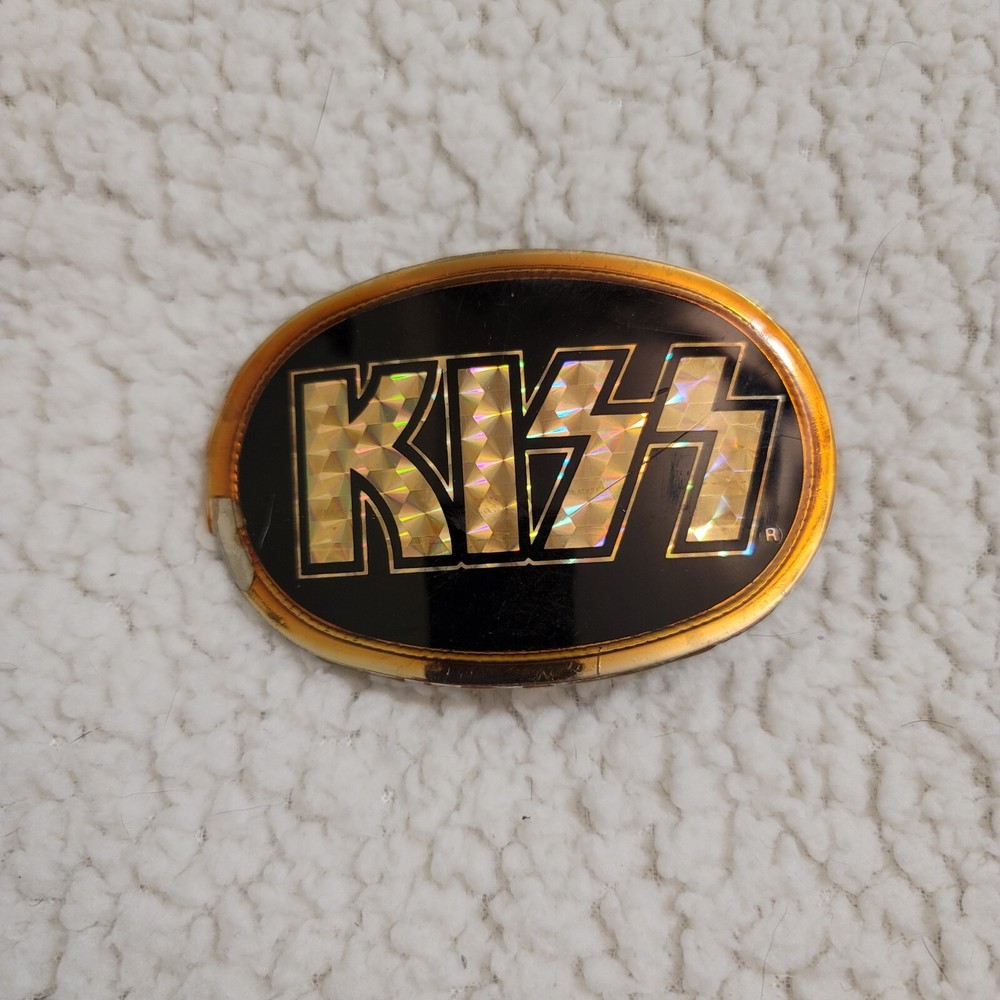 KISS Vintage Prism Belt Buckle 1977          FREE SHIPPING