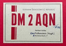 DDR QSL AK Funk Karte FALKENSTEIN Vogtland DM 2 AQN 1969  ( 120494