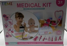 16Pcs TEMI Kids Play DOCTOR Set Role Play Develops Healthy Habits 3 Years New