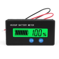 H52 Battery Capacity Indicator 12V-72V 3-20S Lead Acid Lithium LiFePO4 Voltmeter