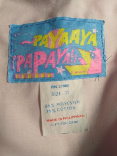 Vintage Smocked Dress w/Scottish Terrier Embroidery Pink Payaaya Papaya 3T - Picture 6 of 8