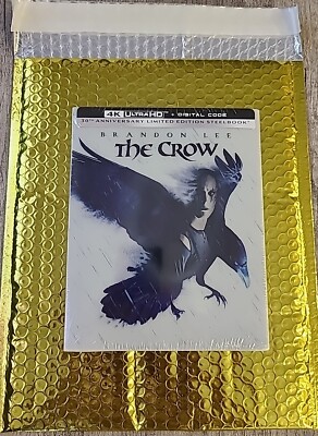 The Crow 4K Steelbook 30th Anniversary Limited Edition! Brand New! Sealed!