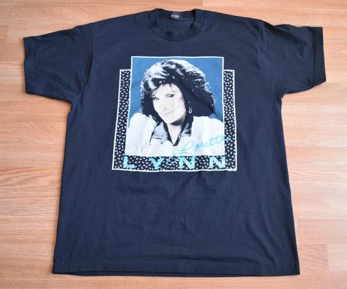 Loretta Lynn Shirt Tee XL Country Tour Dolly P 1990s vintage concert t-shirt, vintage, size XL, single stitch, B+ condition
