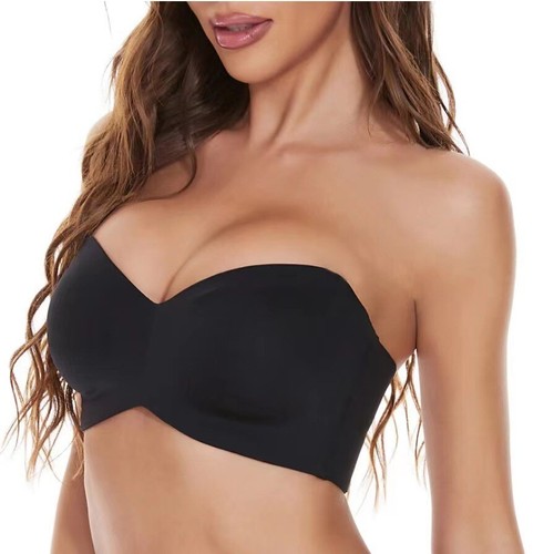 Women Strapless Bra Bandeau Seamless Bra Wireless Top Bra with Shoulder Strap - 第 1/11 張圖片