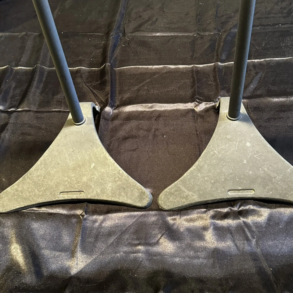 2 Atlantic Speaker Stands Satellite Metal Surround Sound Adjustable 26”- 48” - Image 3 of 4