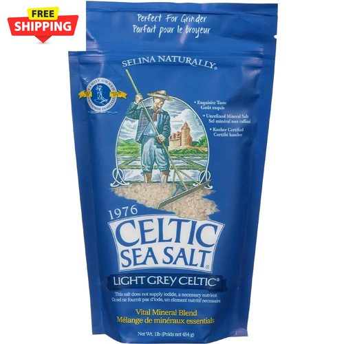 Sal Marina Gris Celta Gruesa 1 Lb No Refinada Para Especias Y Condimenti Nueva - Foto 6 di 12
