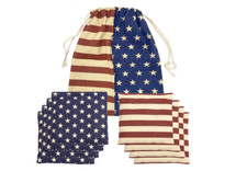 Pro Cornhole Bags All Weather Slick Duck Cloth Stick Regulation Bean Games 8 Pcs