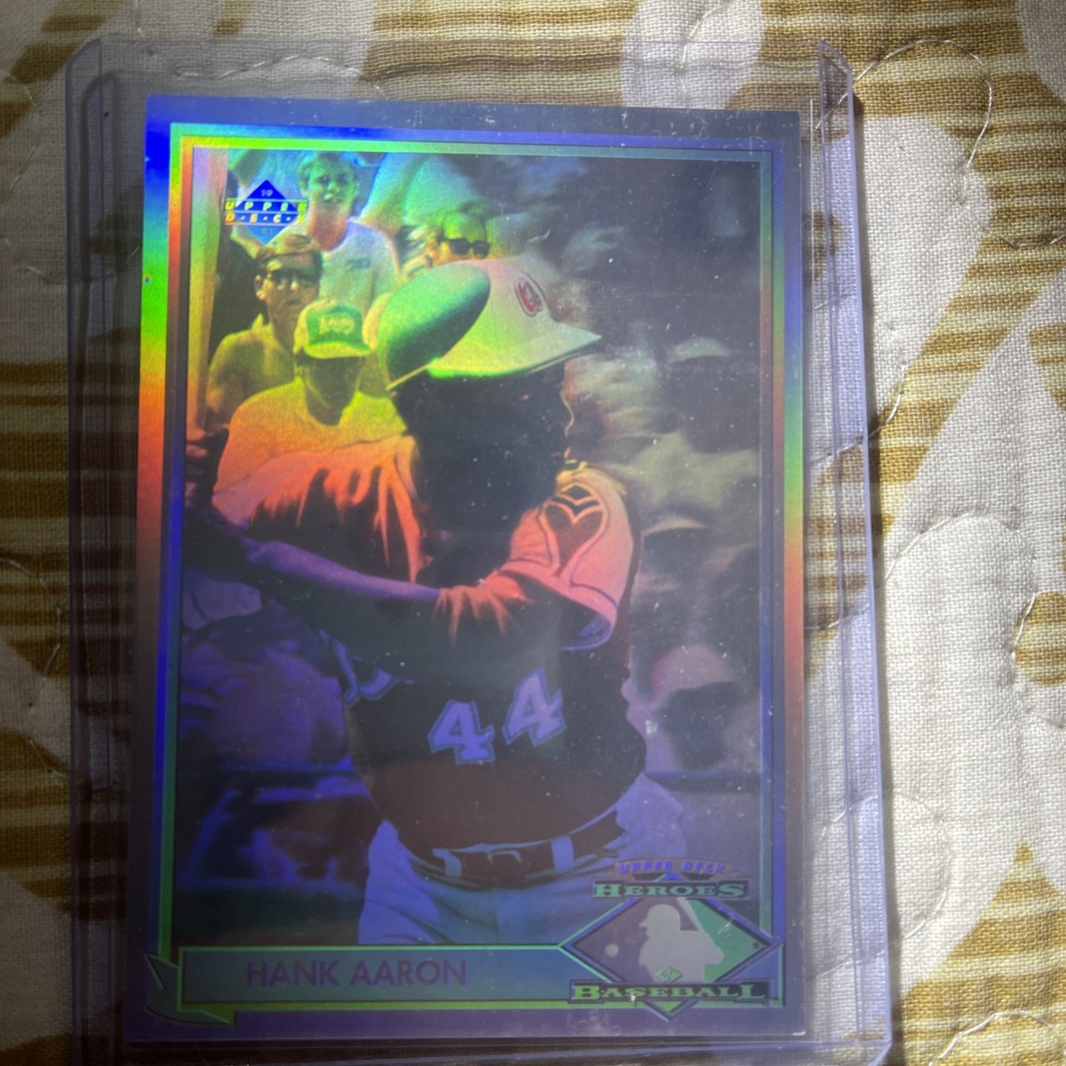 1991 Upper Deck Heroes Hologram Hank Aaron #HH1 HOF Braves