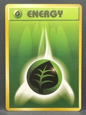 Grass Energy Base Set Japanese Pokemon Card Trading Card Old Back Mod Play MP