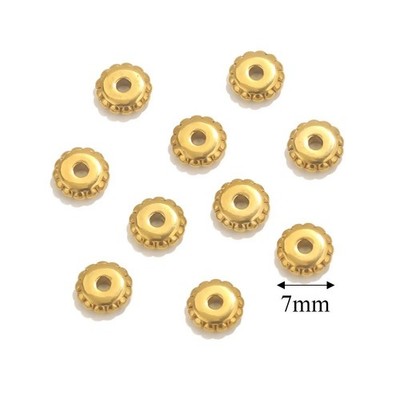 20 Stck. Gold Edelstahl Zwischenring Perlen Zum Selbermachen Armband Halskette Schmuckherstellung
