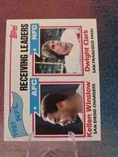 1982 Topps #258 Kellen Winslow / Dwight Clark