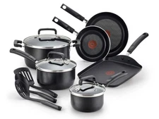 T-fal Signature Nonstick Cookware Set 12 Piece, Oven Broiler Safe 350F, Pots ...